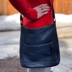 The Sak Blue Leather CrossBody